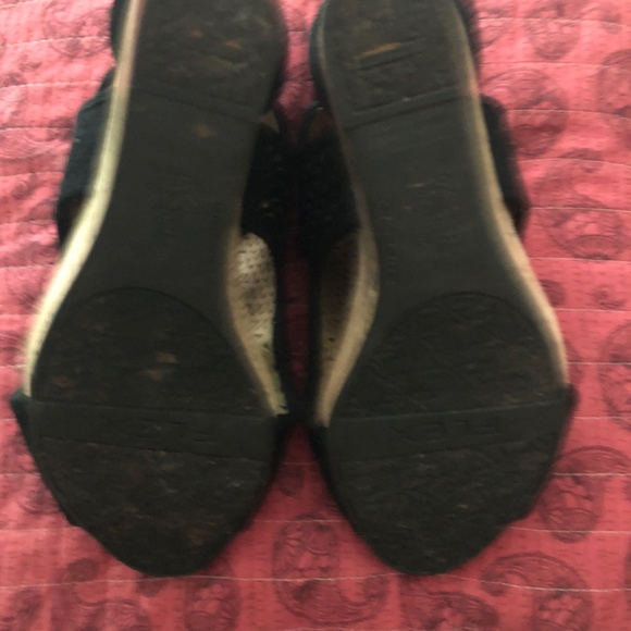 Black Wedges, Leather, Life Stride Flex, Size 8.5 - Picture 3 of 3